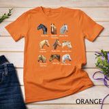 Horse Breeds horseback riding Equestrian gift for women Long Sleeve T-Shirt