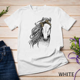 Horse Leopard Face Horseback Riding Horse Lover Girls Women T-Shirt