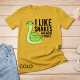 I Like Snakes And Maybe 3 People Funny Python Snake T-Shirt