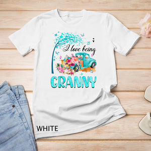 I Love Being Granny T-Shirts Womens Mothers Day Funny Granny T-Shirt