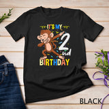 Its My 2nd Birthday Dabbing Monkey Animal T-Shirt