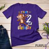Its My 2nd Birthday Dabbing Monkey Animal T-Shirt