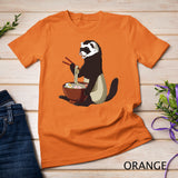 Japanese Noodles Kawaii Ramen Bowl Funny Ferret T-Shirt