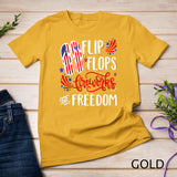 July 4th Flip Flops Fireworks & Freedom 4th of July Party T-Shirt