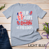 July 4th Flip Flops Fireworks & Freedom 4th of July Party T-Shirt