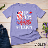 July 4th Flip Flops Fireworks & Freedom 4th of July Party T-Shirt