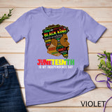 Juneteenth Is My Independence Day Black King Fathers Day Men T-Shirt