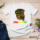 Juneteenth Is My Independence Day Black King Fathers Day Men T-Shirt
