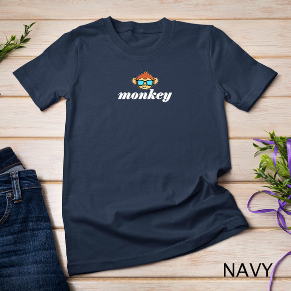 Just A Boy Who Loves Monkeys With Sunglasses For Kids T-Shirt