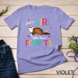 Just A Girl Who Loves Ferrets Shirt Ferret Gift T-Shirt
