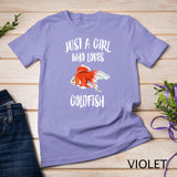 Just A Girl Who Loves Goldfish Aquarium Owner Gift T-Shirt