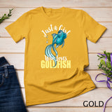 Just A Girl Who Loves Goldfish Funny Womens Gift T-Shirt