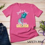 Just A Girl Who Loves Goldfish Funny Womens Gift T-Shirt