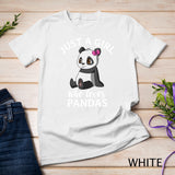 Just A Girl Who Loves Pandas Cute Panda Gift for Women Pullover Hoodie T-Shirt