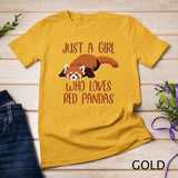 Just A Girl Who Loves Red Pandas For Girls Designs Long Sleeve T-Shirt