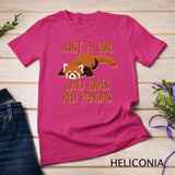 Just A Girl Who Loves Red Pandas For Girls Designs Long Sleeve T-Shirt