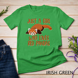 Just A Girl Who Loves Red Pandas For Girls Designs Long Sleeve T-Shirt