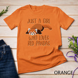 Just A Girl Who Loves Red Pandas For Girls Designs Long Sleeve T-Shirt