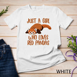 Just A Girl Who Loves Red Pandas For Girls Designs Long Sleeve T-Shirt