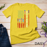 Just Here To Bang American Flag Fireworks Funny 4th Of July T-Shirt