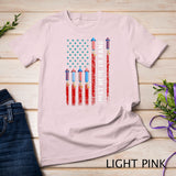 Just Here To Bang American Flag Fireworks Funny 4th Of July T-Shirt