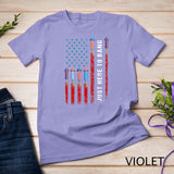 Just Here To Bang American Flag Fireworks Funny 4th Of July T-Shirt