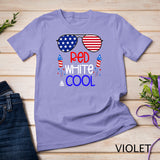 Kids Boys Kids 4th Of July Red White And Cool Sunglasses Girls T-Shirt