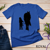 Kids Funny Gift for Girls with Horses - Cute Horse with Child T-Shirt