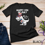 Kids Happy 4th Of July T-Rex Dino Dinosaur Baby Toddler Boys Kids T-Shirt