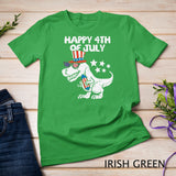 Kids Happy 4th Of July T-Rex Dino Dinosaur Baby Toddler Boys Kids T-Shirt