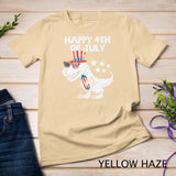 Kids Happy 4th Of July T-Rex Dino Dinosaur Baby Toddler Boys Kids T-Shirt