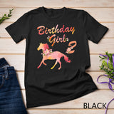 Kids Horse Lover 2nd Birthday For Girls Love Horses 2 Years Old T-Shirt