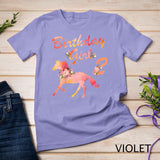 Kids Horse Lover 2nd Birthday For Girls Love Horses 2 Years Old T-Shirt