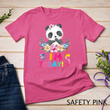 Kids I Am 5 Today Panda Birthday Party Outfit Panda Theme T-Shirt