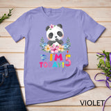 Kids I Am 5 Today Panda Birthday Party Outfit Panda Theme T-Shirt