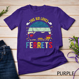 Kids This Kid Loves Ferrets Boys and Girls Ferret Gift T-Shirt