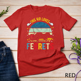 Kids This Kid Loves Ferrets Boys and Girls Ferret Gift T-Shirt