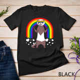 LGBT Ferret Gay Pride Rainbow LGBTQ Cute Gift T-Shirt