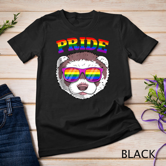 LGBT Ferret Gay Pride Rainbow LGBTQ Cute Gift T-Shirt