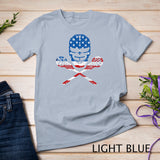 Lacrosse American Flag Lax Helmet Sticks 4th Of July Gifts T-Shirt