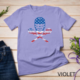 Lacrosse American Flag Lax Helmet Sticks 4th Of July Gifts T-Shirt