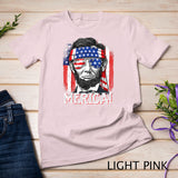 Lincoln 4th of July Boys Kids Men Merica American Flag Gifts T-Shirt