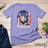 Lincoln 4th of July Boys Kids Men Merica American Flag Gifts T-Shirt