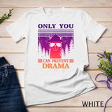 Llama Camping Only You Can Prevent Drama Gifts Men Women T-Shirt