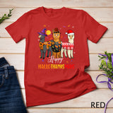 Llama Happy HallowThanksMas Christmas Thanksgiving Family T-Shirt