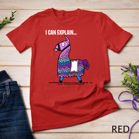 Loot Llama I Can Explain Gaming T-Shirt