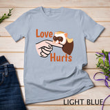 Love Hurts Cute Ferret Biting Finger Pullover Hoodie T-Shirt