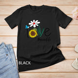 Love Nana Life Bird Sunflower Funny Mother Day Gift T-Shirt