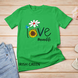 Love Nana Life Bird Sunflower Funny Mother Day Gift T-Shirt