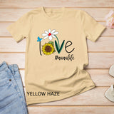 Love Nana Life Bird Sunflower Funny Mother Day Gift T-Shirt